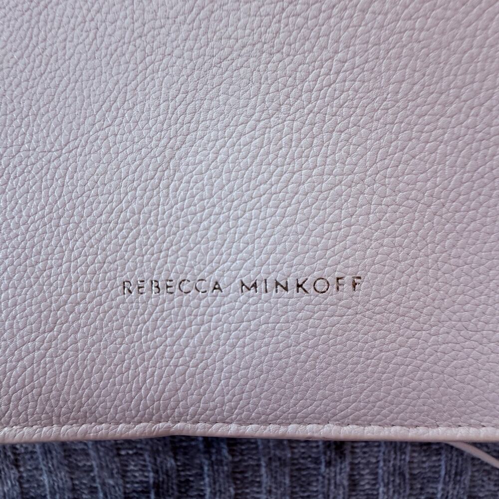 New Rebecca Minkoff Pebbled Leather Megan Feed Bag White Silver Hardware - Picture 4 of 9